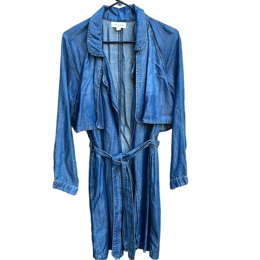 EUC Cloth & Stone Open Front Trench Coat / Top